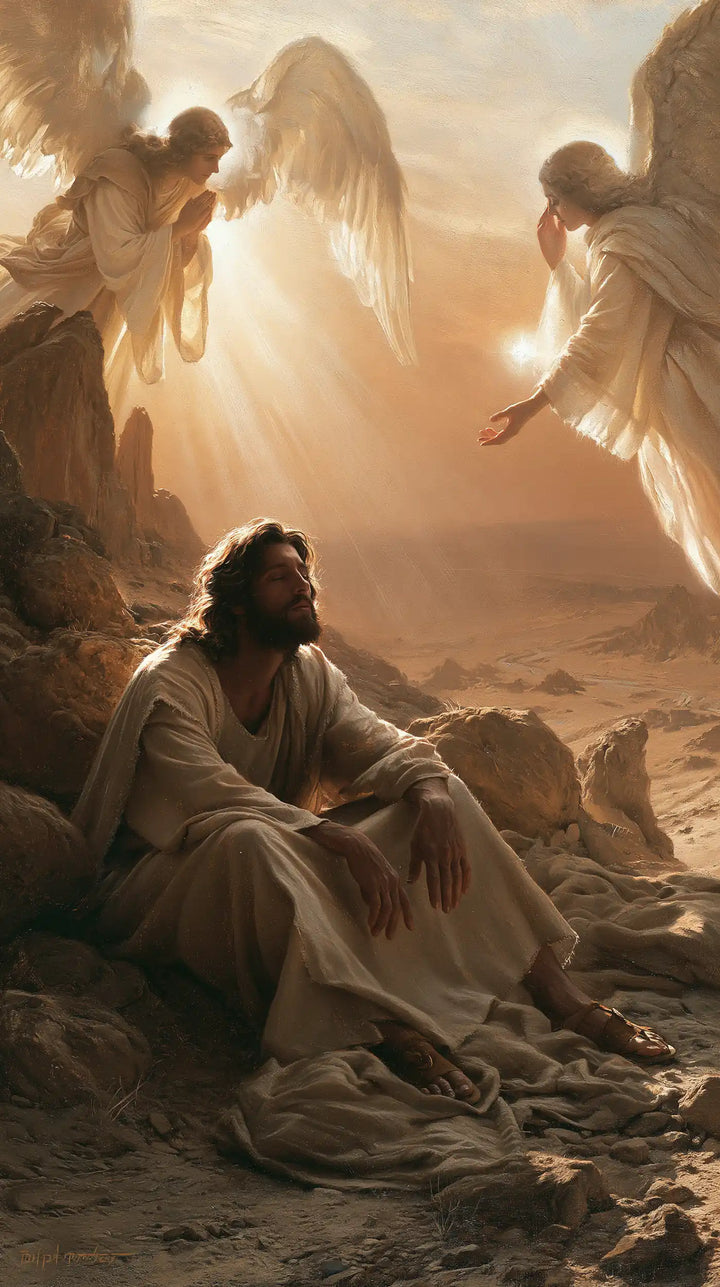 Jesus in the Desert - Angels After the Temptation · Portrait n° 16