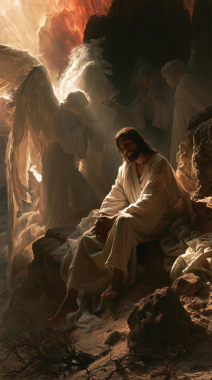 Jesus in the Desert - Angels After the Temptation · Portrait n° 22