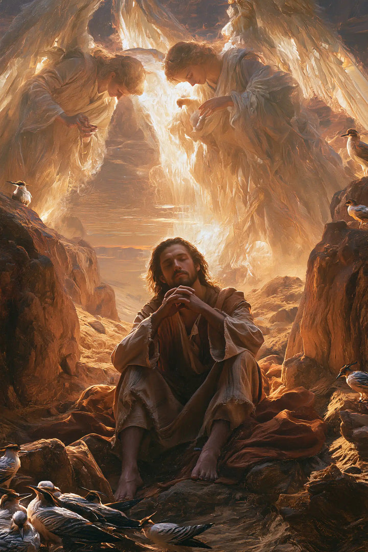 Jesus in the Desert - Angels After the Temptation · Portrait n° 30