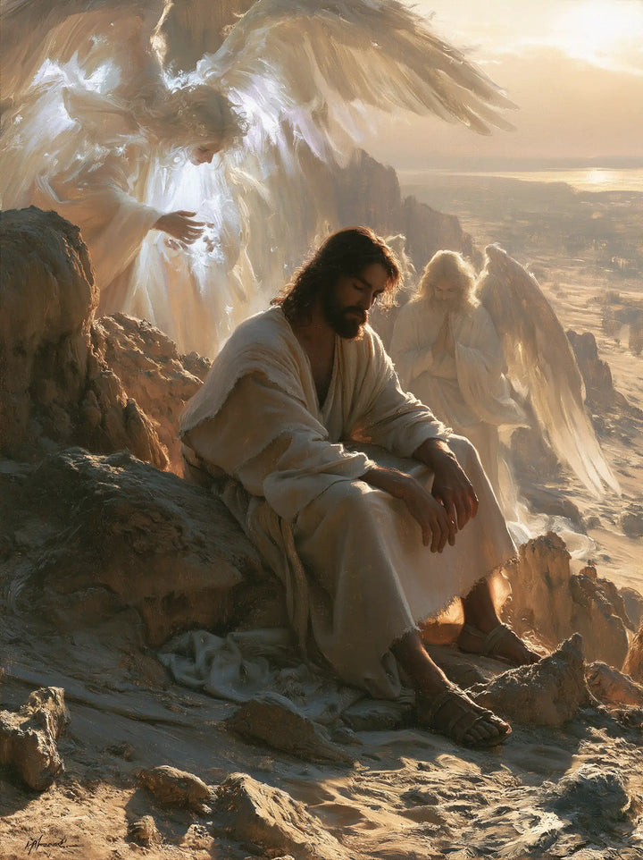 Jesus in the Desert - Angels After the Temptation · Portrait n° 35