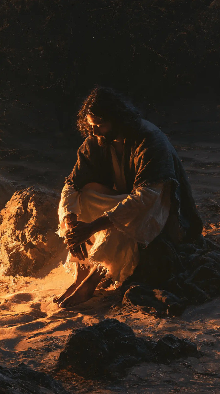 Jesus in the Desert - Christ as Divine Light · Portrait n° 3