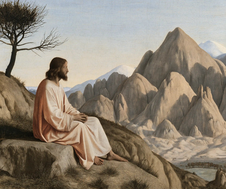 Jesus in the Desert - Florentine Renaissance · Landscape n° 3