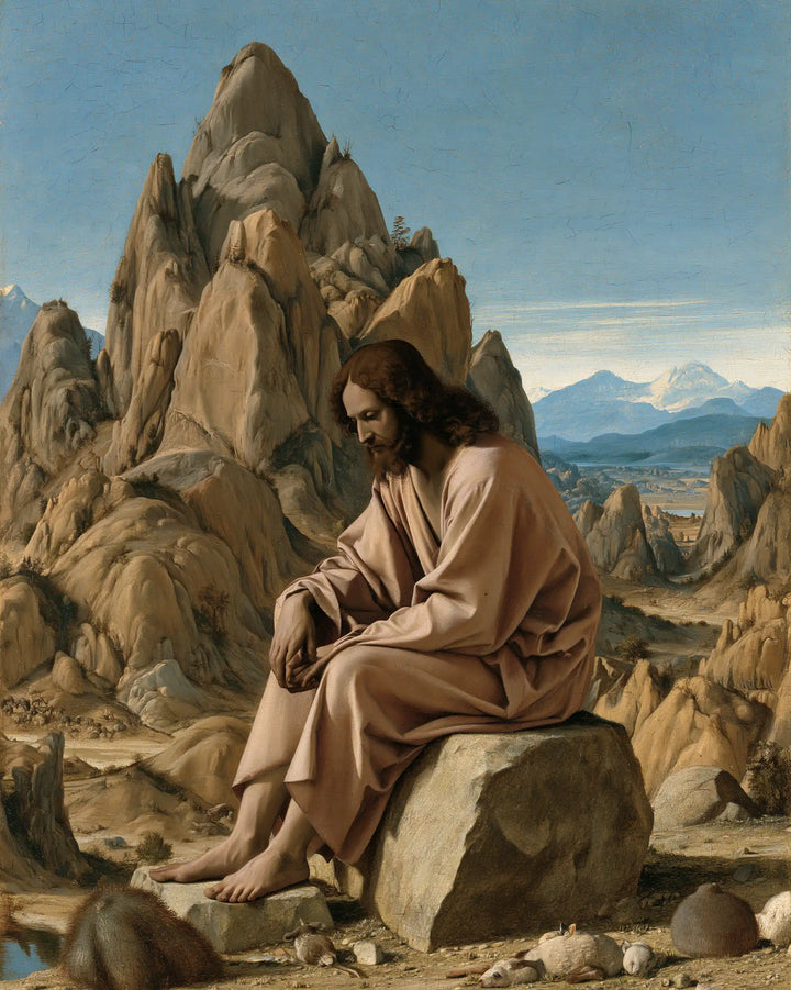 Jesus in the Desert - Florentine Renaissance · Portrait n° 37