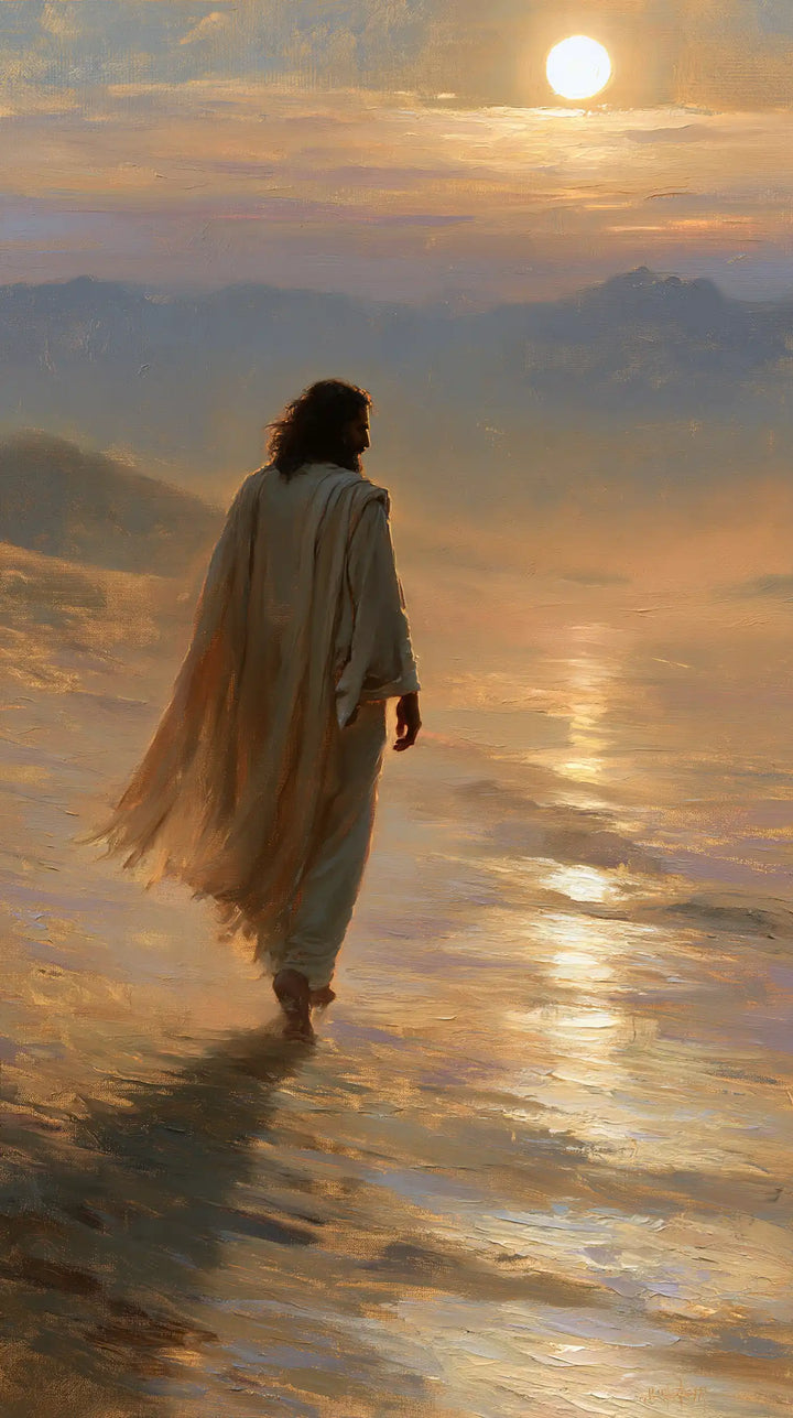Jesus in the Desert — The Step in the Bronze Evening