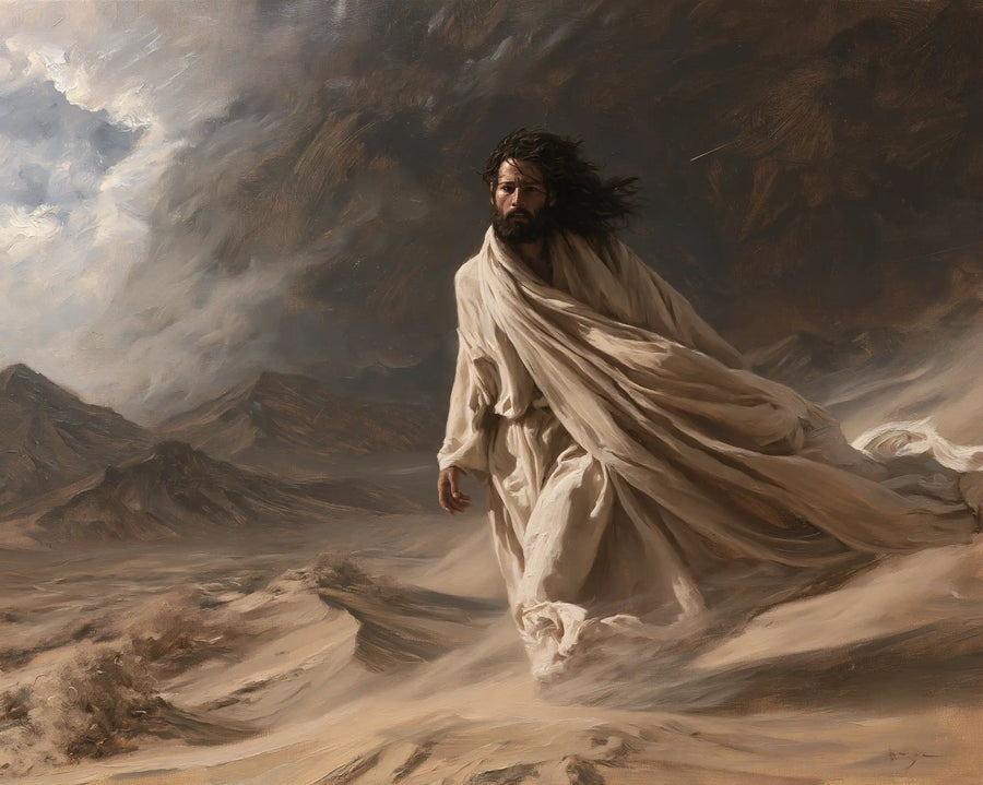 Jesus in the Desert - The Inner Struggle · Landscape n° 4