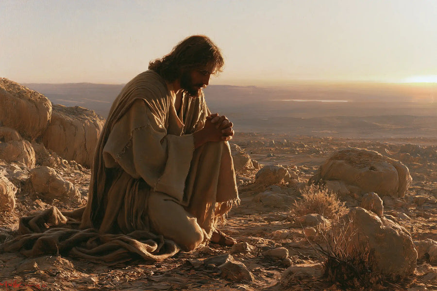 Jesus in the Desert - Jesus in Prayer · Landscape n° 13