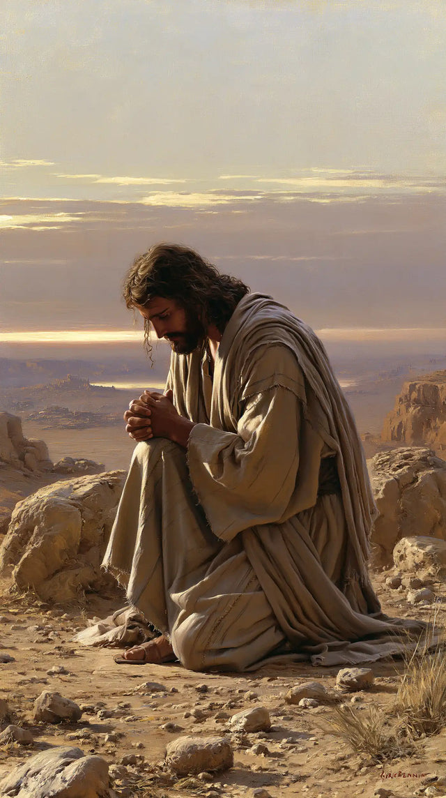 Jesus in the Desert - Jesus in Prayer · Portrait n° 26