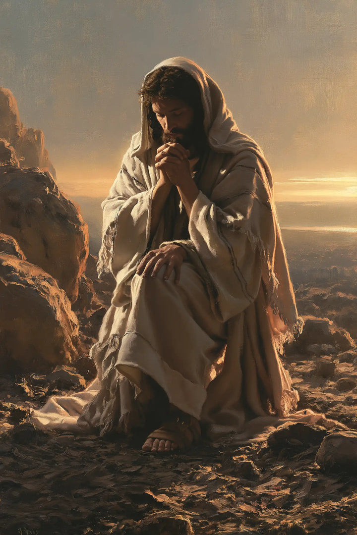 Jesus in the Desert - Jesus in Prayer · Portrait n° 30