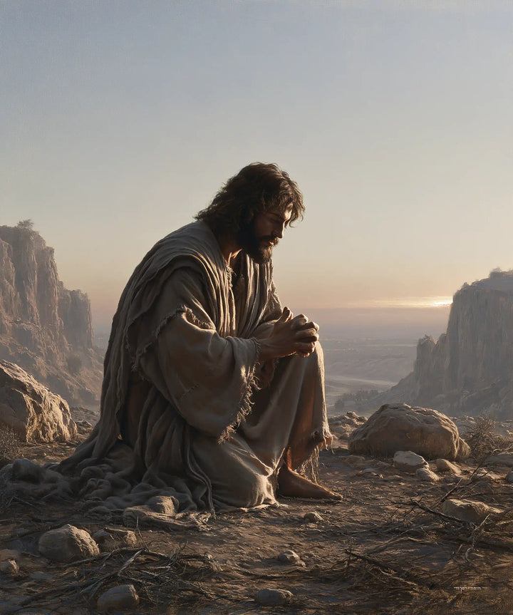 Jesus in the Desert - Jesus in Prayer · Portrait n° 42