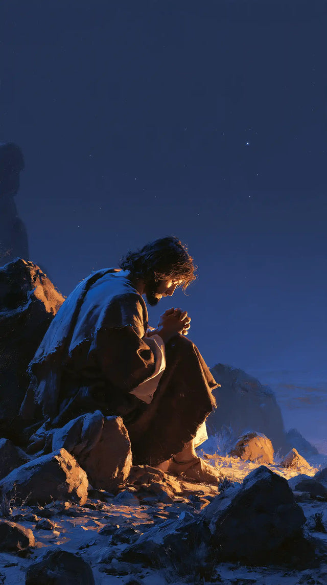 Jesus in the Desert — The Small Light at the Watcher’s Feet