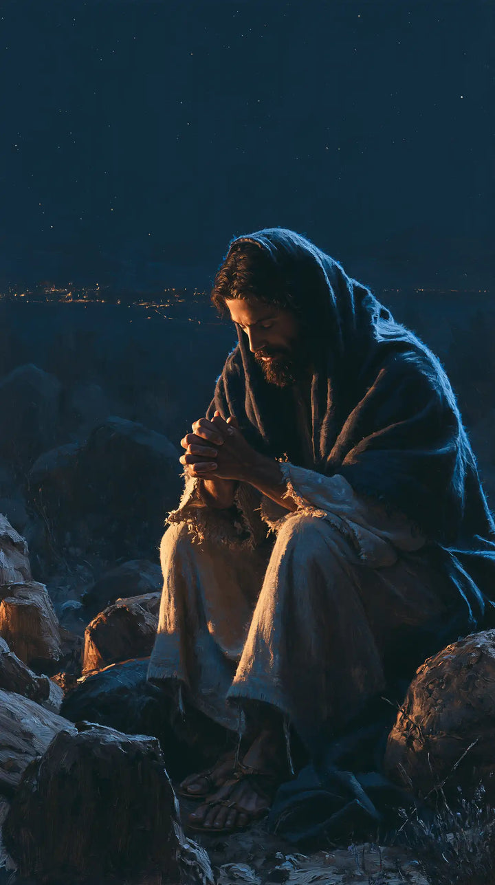 Jesus in the Desert — Silence between Hands and Stones