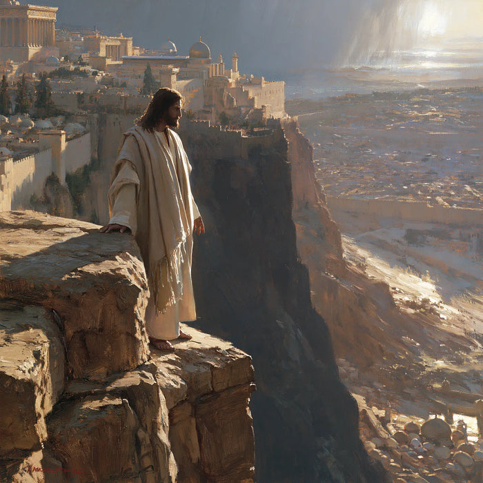 Jesus in the Desert - The Pinnacle of the Temple · Square n° 1