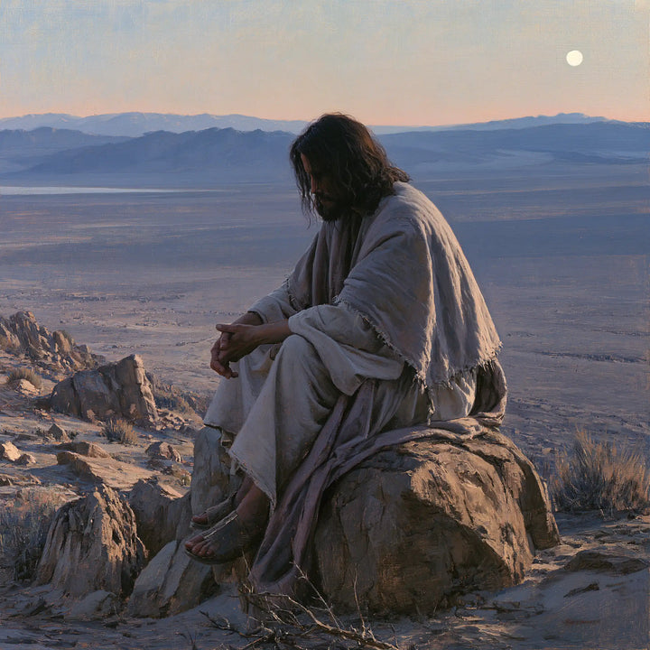 Jesus in the Desert - The Silence of the Desert · Square n° 1