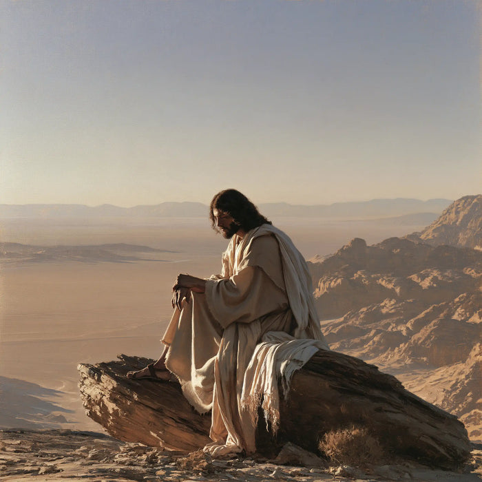 Jesus in the Desert - The Silence of the Desert · Square n° 2