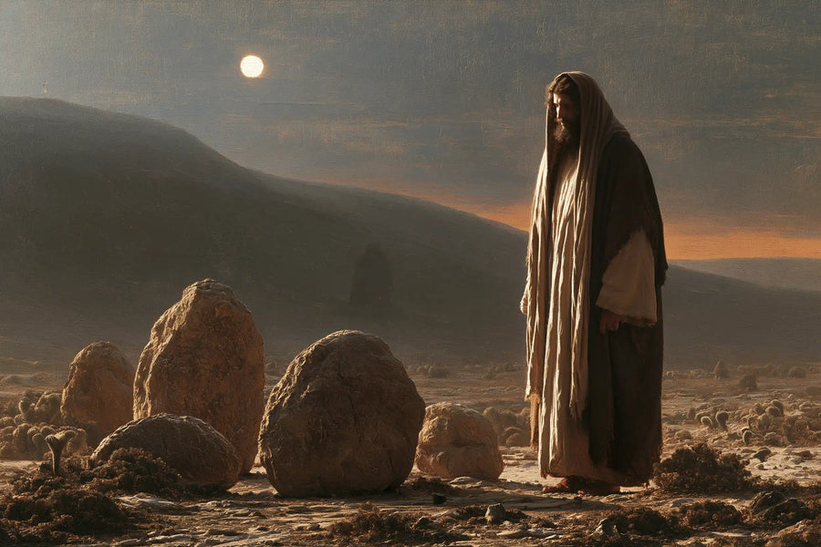 Jesus in the Desert - The Stones of Temptation · Landscape n° 13
