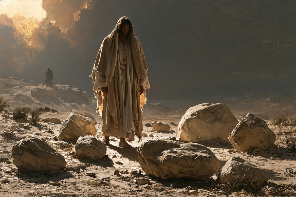 Jesus in the Desert — The Passage among the Storm Stones