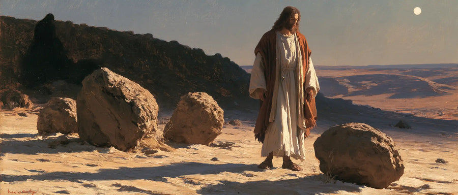 Jesus in the Desert - The Stones of Temptation · Landscape n° 25