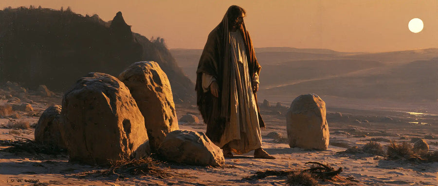 Jesus in the Desert - The Stones of Temptation · Landscape n° 26