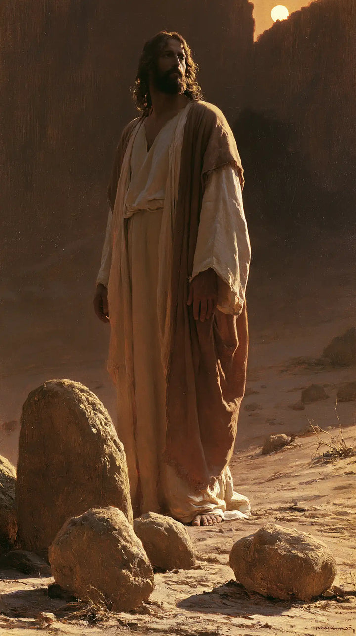 Jesus in the Desert — Light upon the Drapery in the Gorge