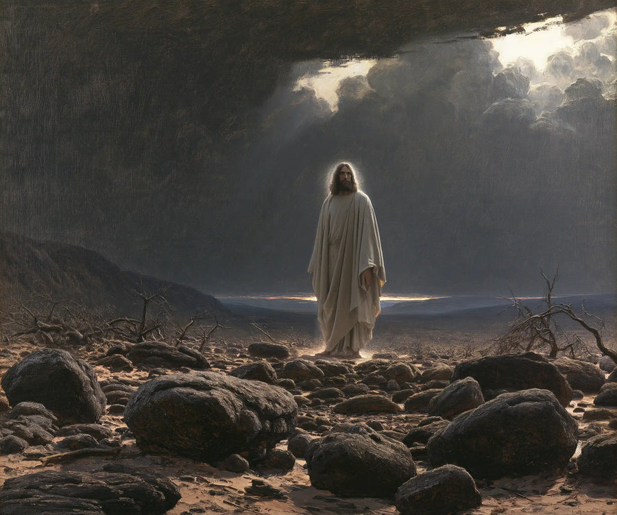 Jesus in the Desert - Symbolist · Landscape n° 1