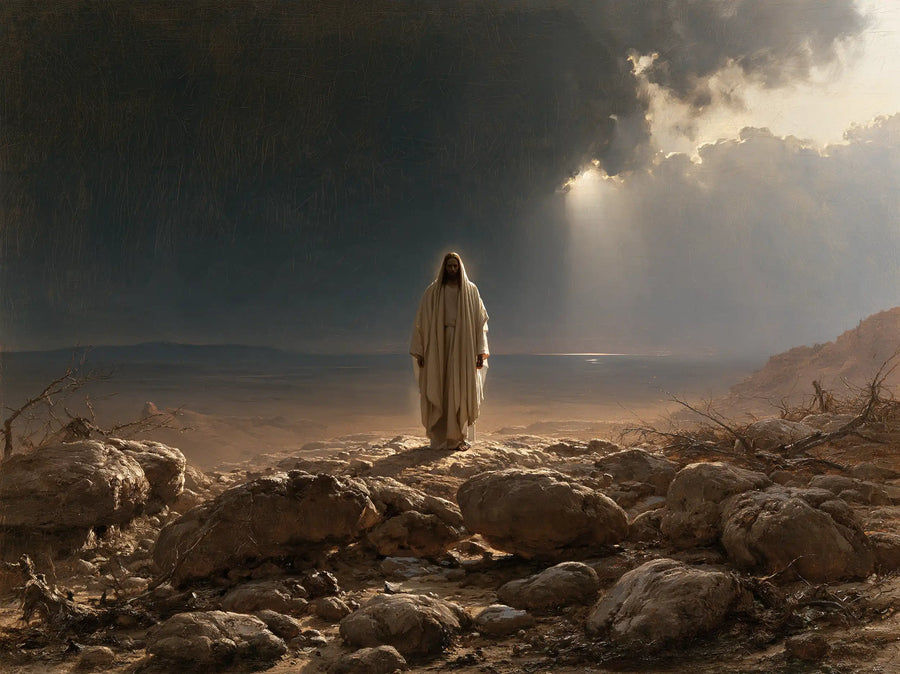 Jesus in the Desert - Symbolist · Landscape n° 12