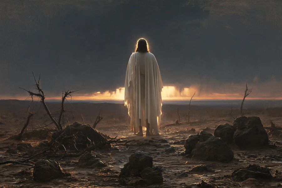 Jesus in the Desert - Symbolist · Landscape n° 16