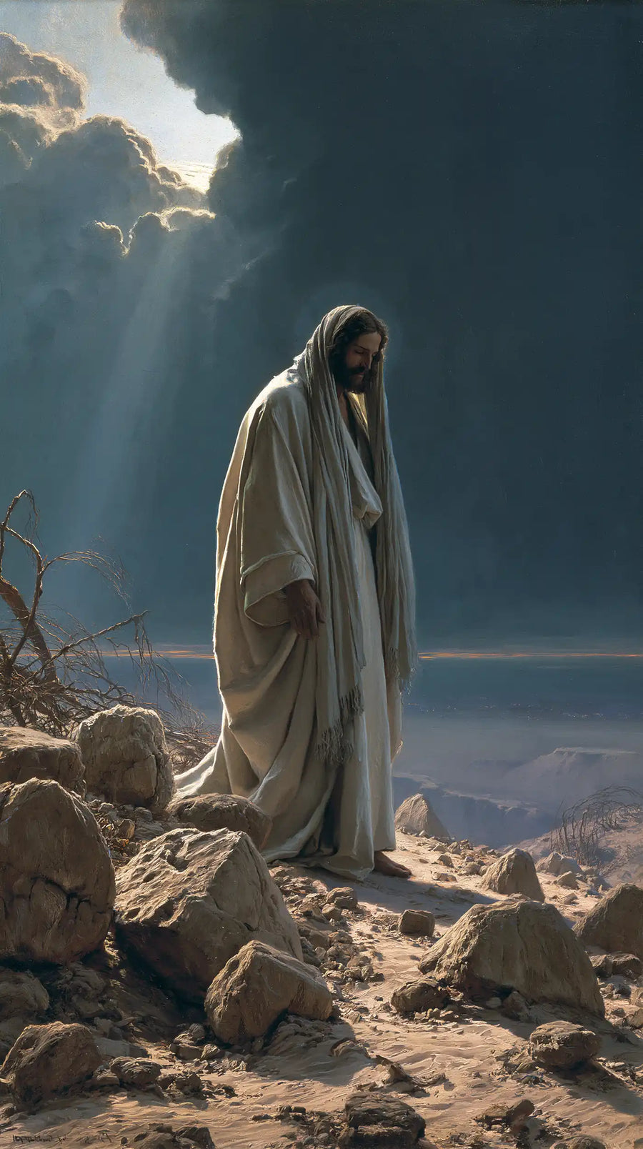 Jesus in the Desert - Symbolist · Portrait n° 4