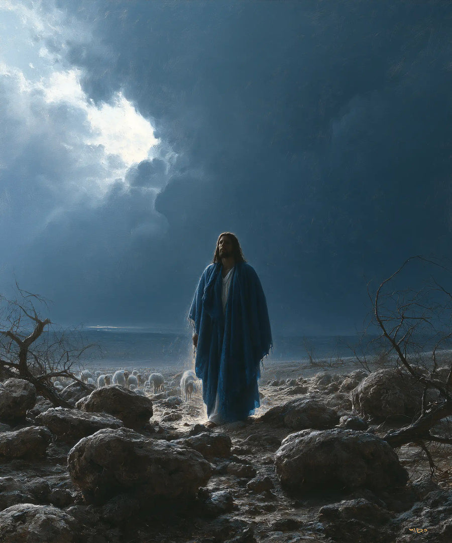 Jesus in the Desert - Symbolist · Portrait n° 37