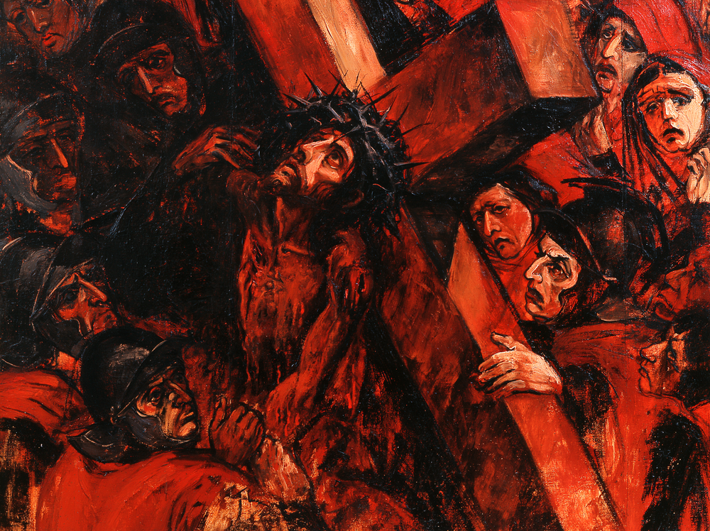 Die Kreuzwegstationen - Expressionistische · Landschaft n° 8 - Christliche Kunst