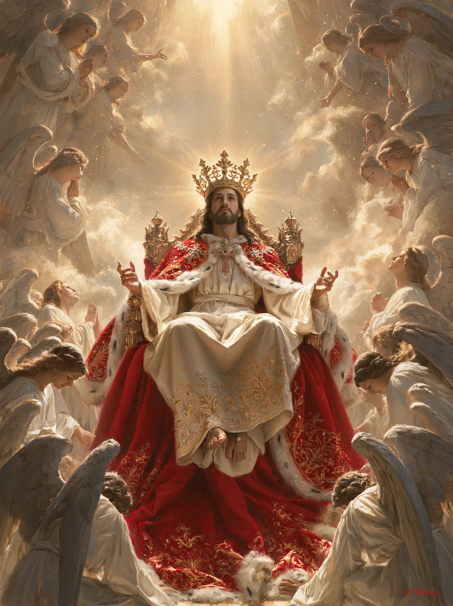 Jesus the King - Jesus the King with Angels · Portrait n° 9