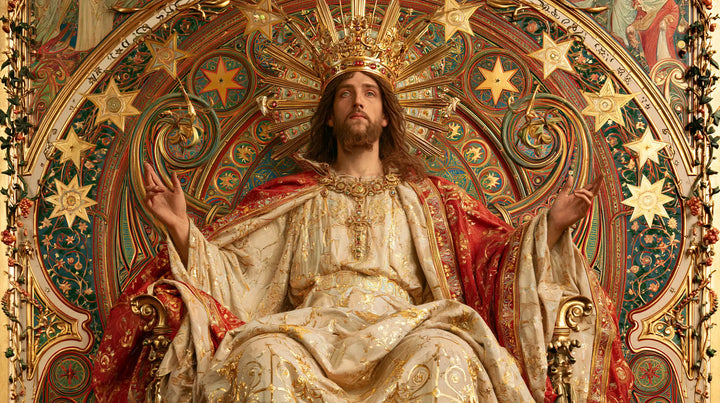 Jesus the King — The Throne with Jade-Coloured Stars