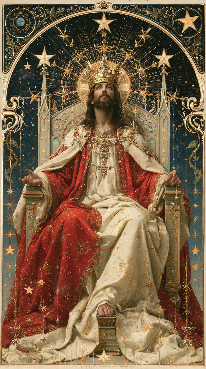 Jesus the King - Sacred Art Nouveau · Portrait n° 1