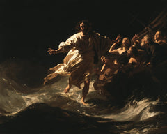 Jesus Walking on Water — Folds Offered to the Sea Wind