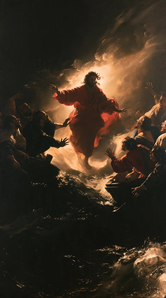 Jesus Walking on Water — The Silhouette at the Heart of the Glow