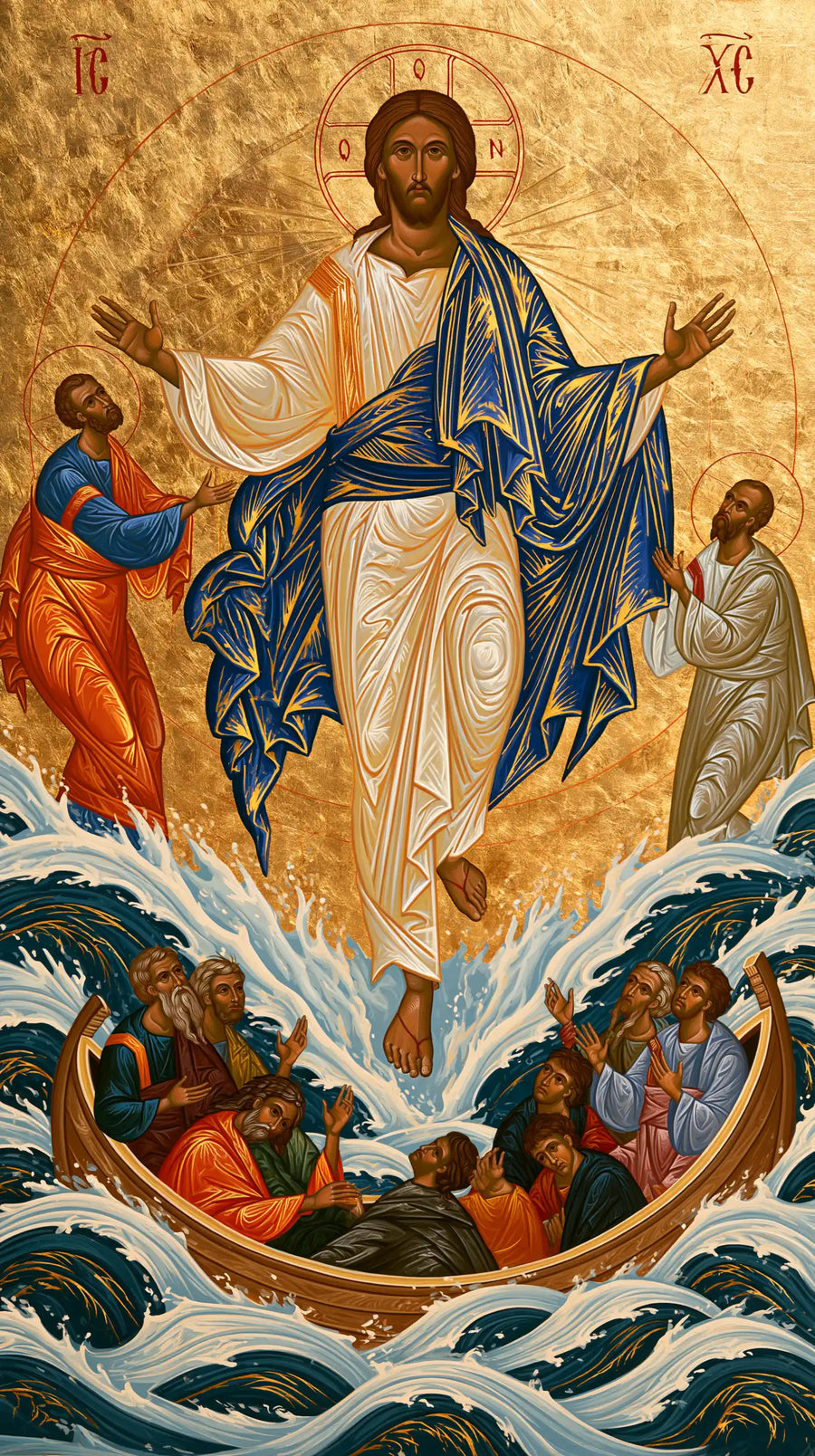 Jesus Walking on Water - Contemporary Byzantine · Portrait n° 14
