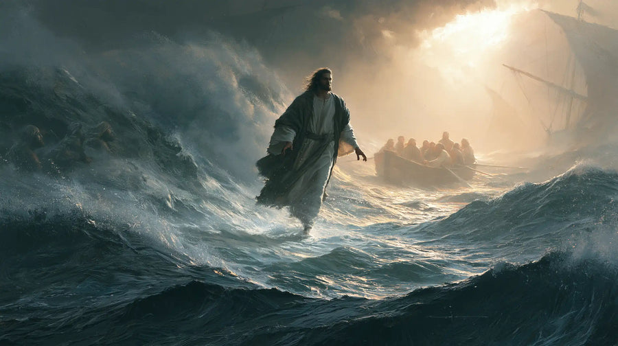 Jesus Walking on Water - Explosion of Movement · Landscape n° 12