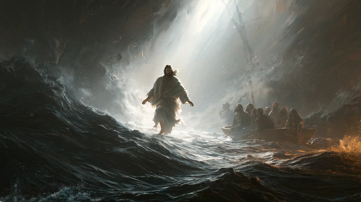 Jesus Walking on Water - Explosion of Movement · Landscape n° 14