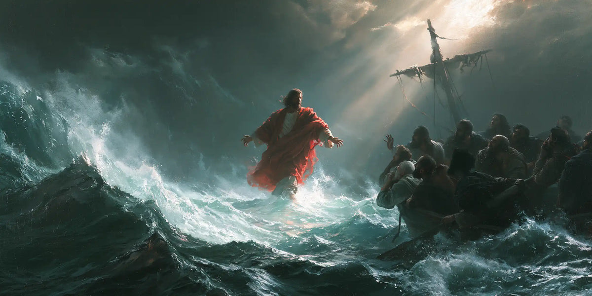 Jesus Walking on Water — The Red Cloak and the Jade Wave