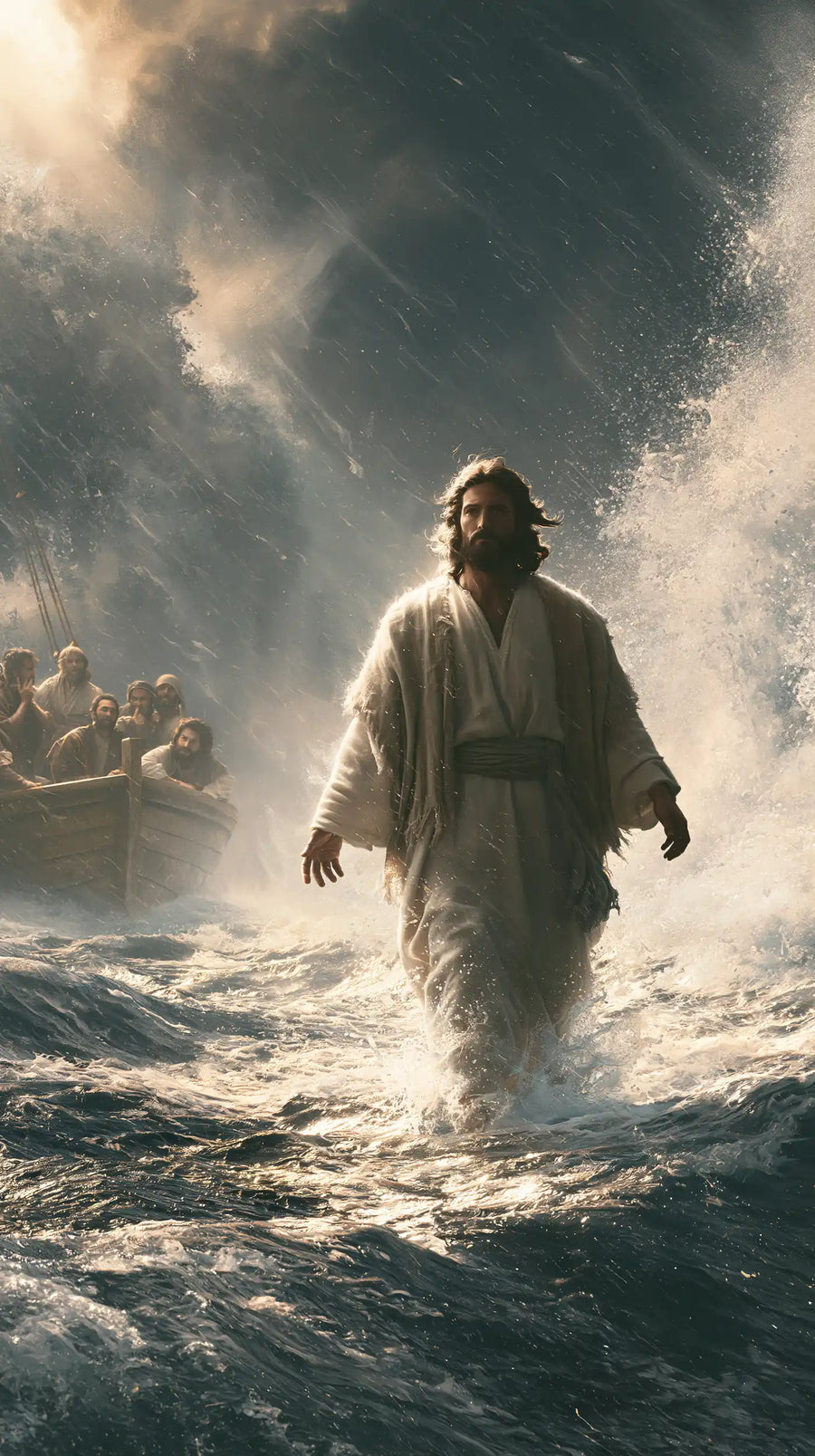 Jesus Walking on Water - Explosion of Movement · Portrait n° 16
