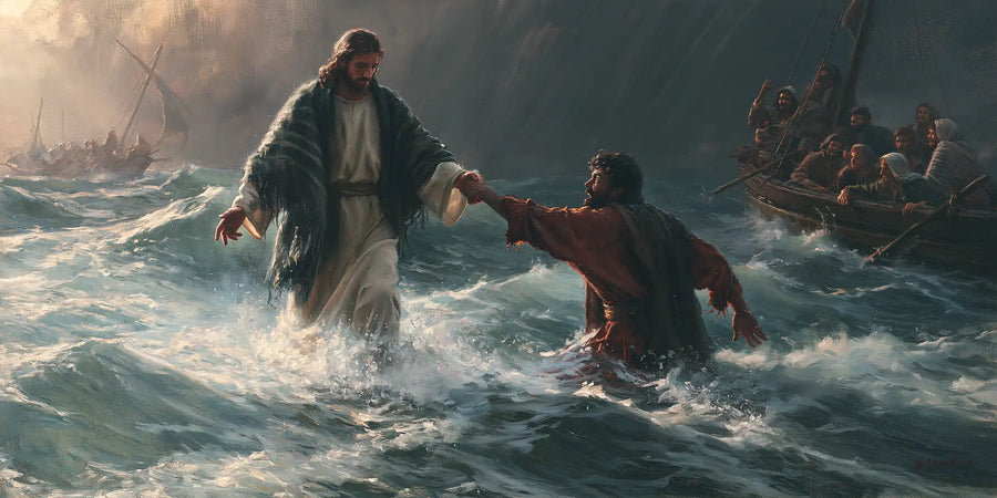 Jesus Walking on Water - Jesus Saves Peter · Landscape n° 18