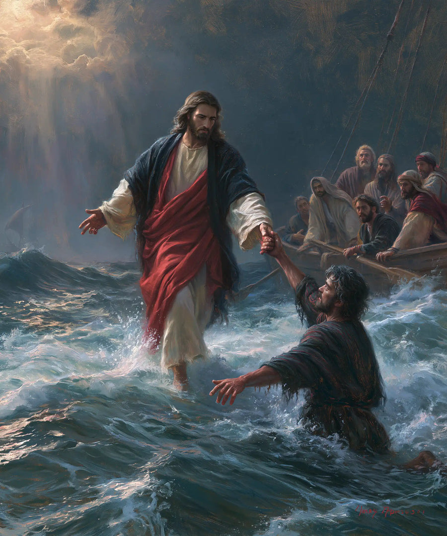 Jesus Walking on Water - Jesus Saves Peter · Portrait n° 20