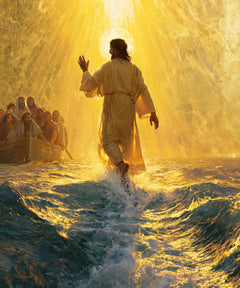 Jesus Walking on Water — The Vertical Ray upon the White Crest