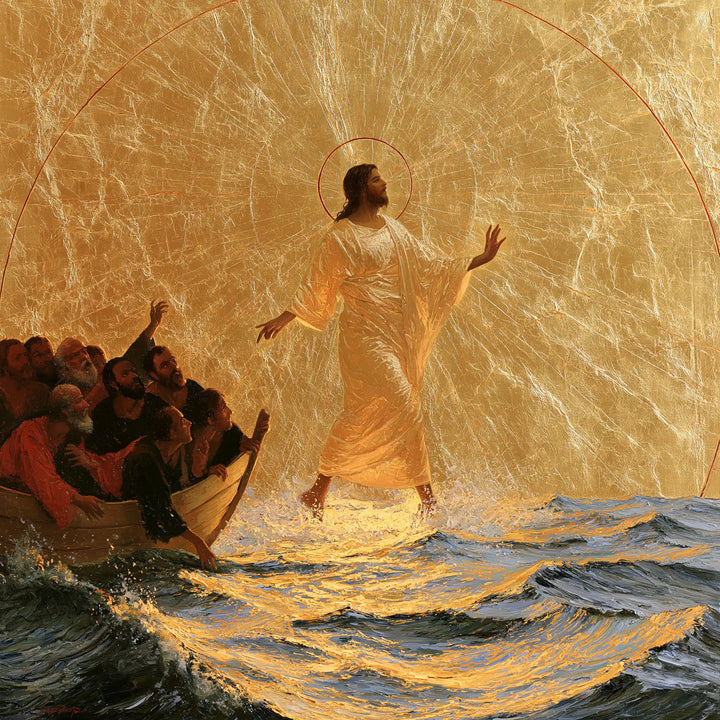 Jesus Walking on Water — The Upturned Gaze in the Solar Expanse