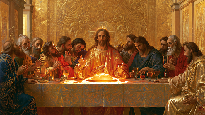 Das letzte Abendmahl - Heilig Golden n° 6