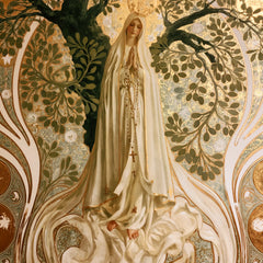 Our Lady of Fatima – Sacred Art Nouveau · Square no. 6