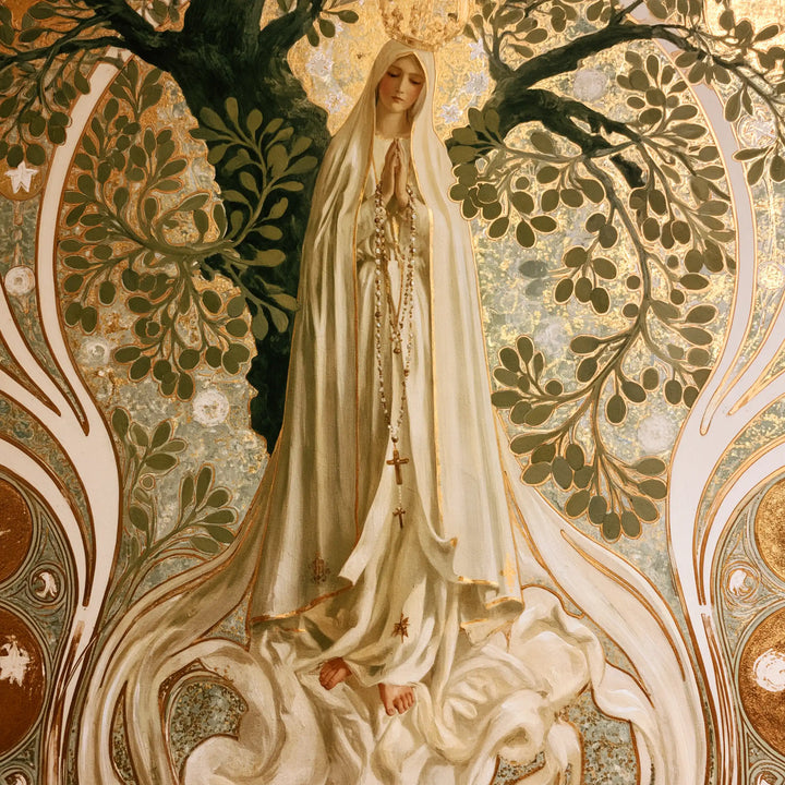Our Lady of Fatima – Sacred Art Nouveau · Square no. 6