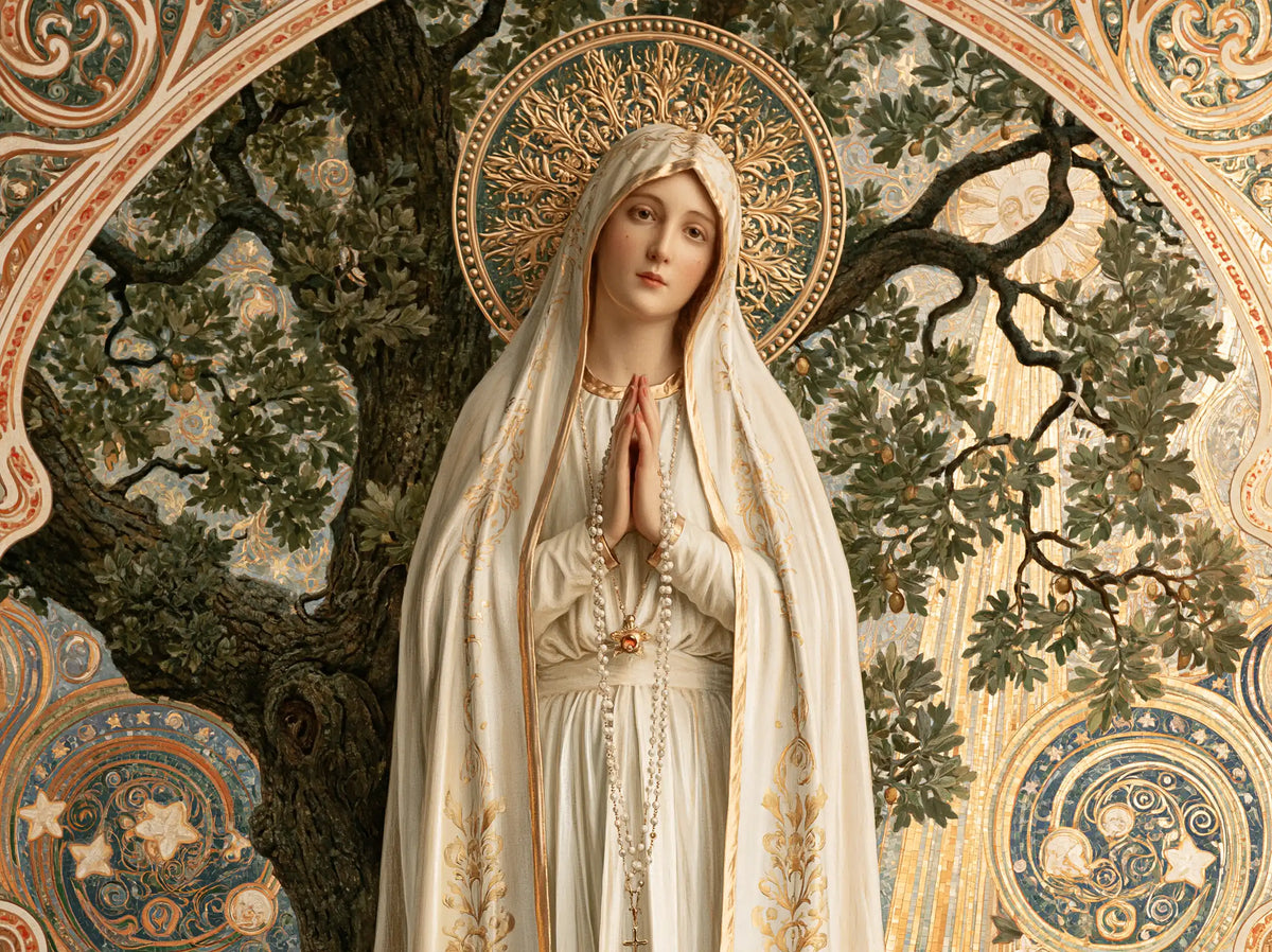 Our Lady of Fatima – Sacred Art Nouveau · Landscape no. 6