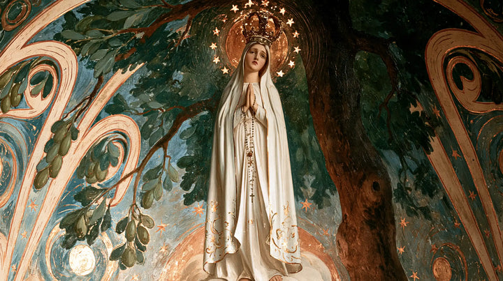 Our Lady of Fatima – Sacred Art Nouveau · Landscape no. 11