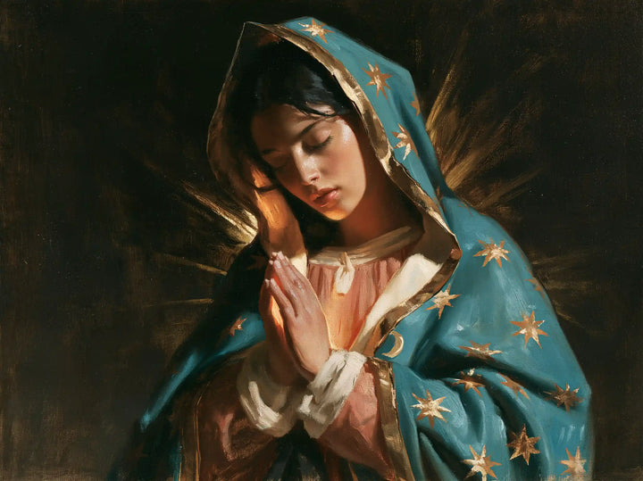 Our Lady of Guadalupe – Caravaggio Tenebrism · Landscape no. 3