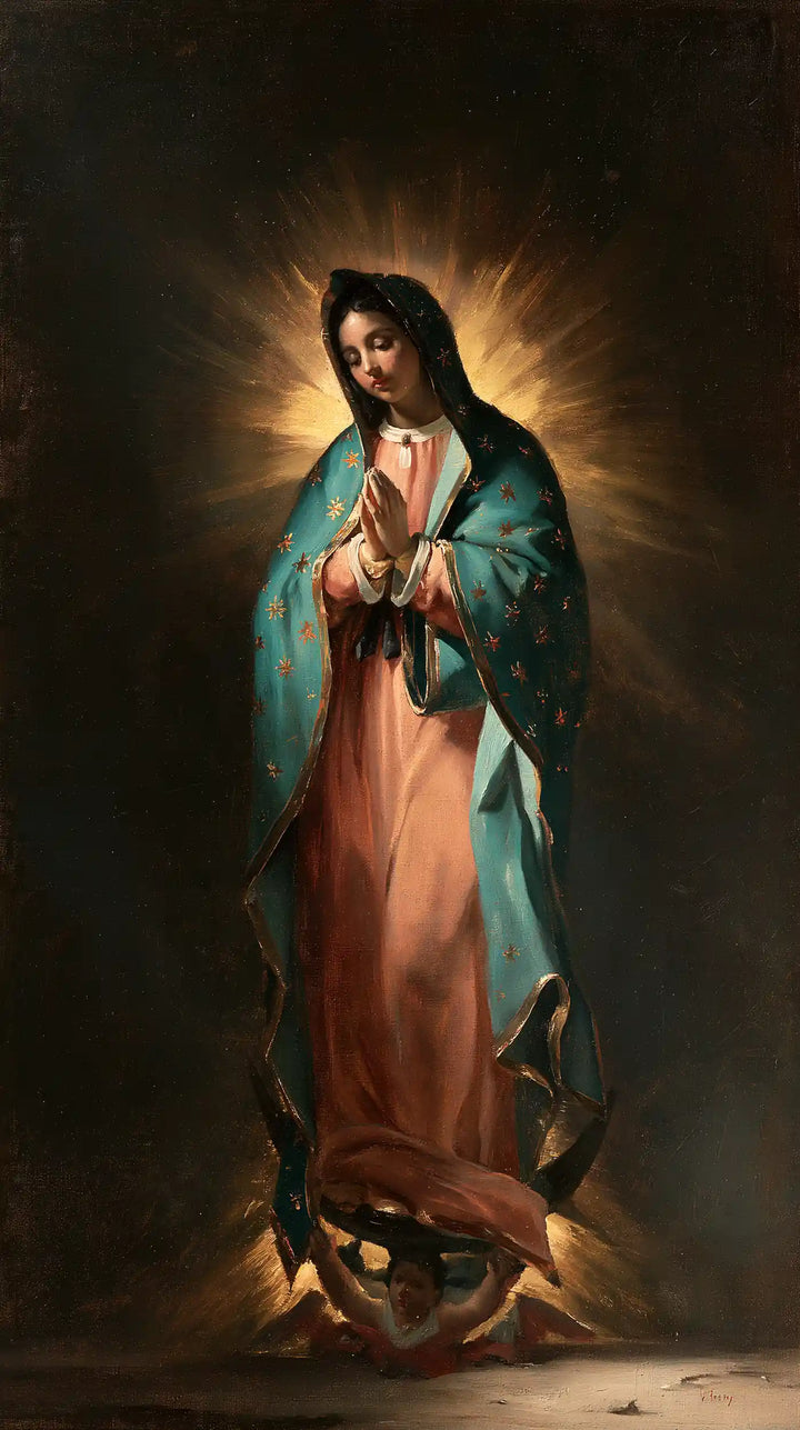 Our Lady of Guadalupe – Caravaggio Tenebrism · Portrait no. 2